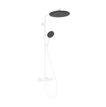 Vodovodní baterie Hansgrohe Raindance Alive S Puro - Showerpipe 300 1jet, s termostatem Ecostat Element, bílá matná 24592700