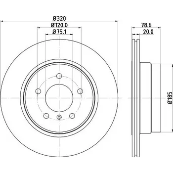 Brzdový kotouč Brzdový kotouč HELLA 8DD 355 128-761