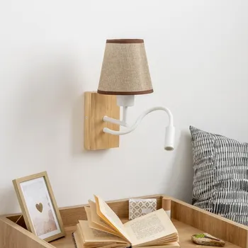 Nástěnné svítidlo Brilagi - LED Nástěnná lampa NUBILA WOOD 1xE27/25W/230V + LED/3W dub/hnědá