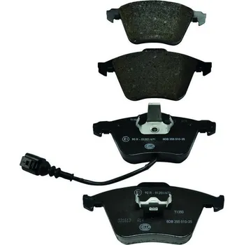 Brzdová destička Sada brzdových destiček, kotoučová brzda HELLA 8DB 355 010-351