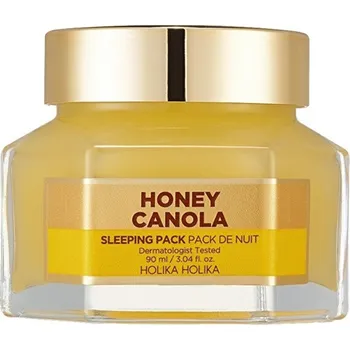 Pleťová maska Holika Holika Canola Honey Sleeping Pack - Noční pleťová maska s medem a řepkou 90 ml