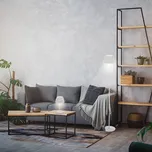 Briloner LED stojací lampa Brilo unplugged Riffle, bílá, dotykový stmívač - Délka nabíjecího kabelu 150 cm 1 x 4,2 W LED - Doprava zdarma