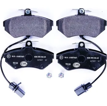 Brzdová destička Sada brzdových destiček, kotoučová brzda HELLA 8DB 355 018-451