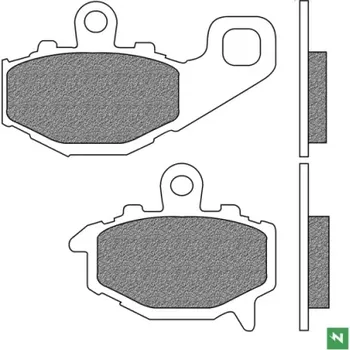 Brzdová destička brzdové destičky, NEWFREN (směs ROAD TOURING SINTERED) 2 ks v balení M502-959
