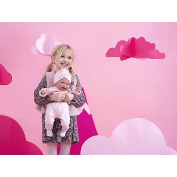 Dětské zboží Llorens 74122 NEW BORN - realistická panenka miminko se zvuky a látkovým tělem - 42 cm