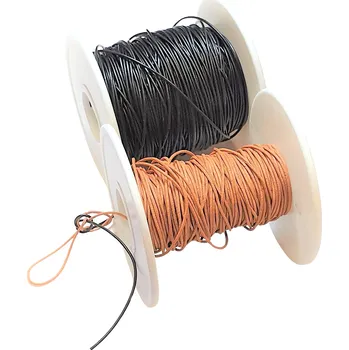 Řemínek průměr 1mm kulatý profil z pravé kůže - Barva Přírodní světle hnědá KU 001