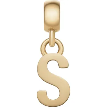 Šperk Daniel Wellington Pozlacený přívěsek písmeno "S" Charms DW00400502 + 2 měsíce na vrácení zboží