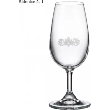 Sklenice Sklenička slovácký motiv pískování