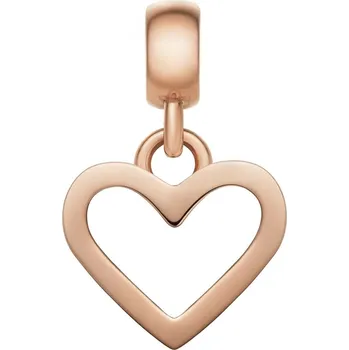 Přívěsek Daniel Wellington Srdíčkový přívěsek z pozlacené oceli Charms DW00400428 + 2 měsíce na vrácení zboží