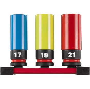 Gola sada Sada nástrčný prodloužených hlavic hex socket sh na hliníkové disky kol - 1/2"- 17+19+21mm 4932493370_A, , ,