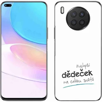 Pouzdro na mobilní telefon Gelový kryt mmCase na Honor 50 Lite - nejlepší dědeček 3 bílé pozadí