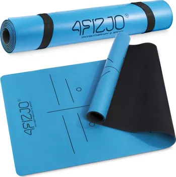 podložka na cvičení 4FIZJO Protiskluzová podložka na cvičení 4FIZJO PU 4 mm 183cm MODRÁ