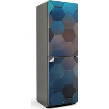 Fototapeta Foto Nálepka Dekorativní Samolepicí na Lednici Šestiúhelníková mozaika 3D