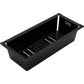 Cedník a síto Sinks SD502 45 x 20 cm černý