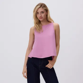 Dámský svetr Reserved - Volná viskózová halenka - světle fialová - 578FW-34X - 578FW-34X-XL