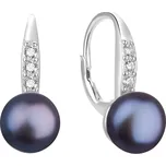 Agato Půvabné stříbrné náušnice s tmavou perlou AGT-E233L-PBK + 2 měsíce na vrácení zboží