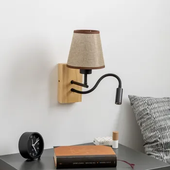 Nástěnné svítidlo Brilagi - LED Nástěnná lampa NUBILA WOOD 1xE27/25W/230V + LED/3W dub/hnědá