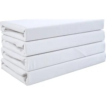 Prostěradlo Textilomanie Deluxa bavlněné prostěradlo 140 x 240 cm bílé