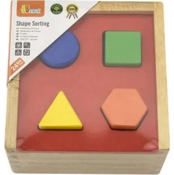 Dřevěná hračka VIGA Dřevěný Třídič Stavebnice Vzdělávací Krabička