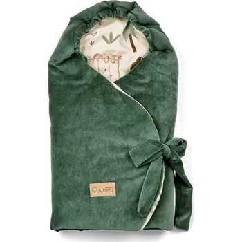 Autosedačka AGS KLUPS Zavinovačka do autosedačky Velvet Tropic fun green 110x105 cm