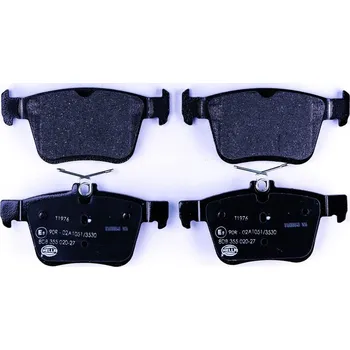 Brzdová destička Sada brzdových destiček, kotoučová brzda HELLA 8DB 355 020-271