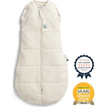 Zavinovačka ERGOPOUCH Zavinovačka a pytel na spaní 2v1 Cocoon Oatmeal Marle 3-6 m, 6-8 kg, 2,5 tog