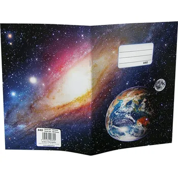 sešit 440, A4, 40 listů, bez linek motiv vesmír