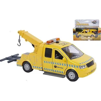 autíčko Mikrotrading Traffic odtahový vůz 16 cm, kov, na zpětný chod, se světlem a zvukem