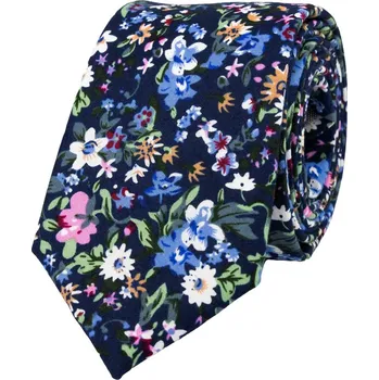 Kravata Bubibubi Tmavomodrá kravata Madison