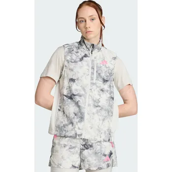 Pánská vesta ADIDAS Vesta Own The Run Spray Dye XL ČERNÁ|ŠEDÁ