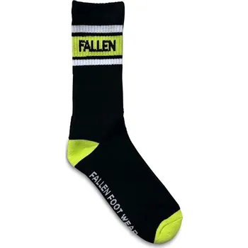 Pánské ponožky FALLEN ponožky - Uni Ii Sock Black Lime (BLACK-LIME)