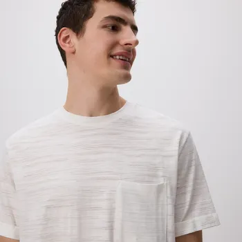 Reserved - Tričko comfort s kapsičkou - krémová - WC940-01X - WC940-01X-XXL