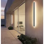 LEDSVITI OT-HWQD-9-100/8cm/wide/3500K Černé LED moderní nástěnné svítidlo strip 30W P 100cm/8cm IP65 3000K s čidlem