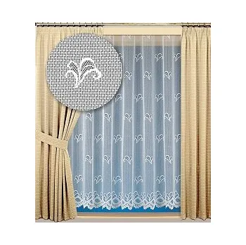 Záclona kusová Stela výška 150cm, šíře 400cm bílá