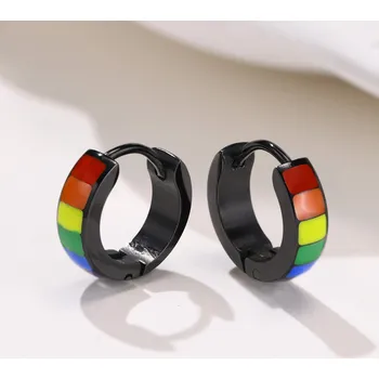 Souprava šperků Kruhové náušnice chirurgická ocel VL 409-1