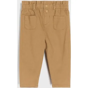 Oblečení a móda Sinsay - Džíny paperbag - béžová - 003EN-08X - 003EN-08X-80