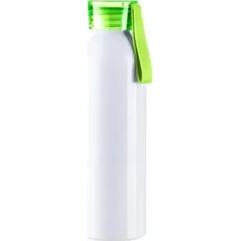 Láhev Láhev hliníková 750 ml bílá - zelený uzávěr sublimace termotransfer