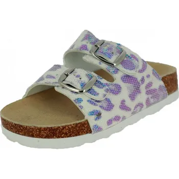 Dívčí obuv SLOBBY dívčí pantofle 141-0001-L1 bílé 28