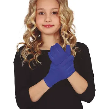 Rukavice Dětské elastické rukavice modré 17 cm
