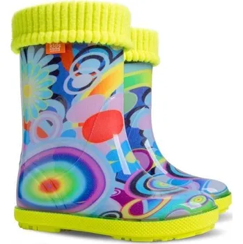 Dívčí holínky DEMAR-HAWAI LUX EXCLUSIVE 0448 EC rainbow zateplené Velikost: 24 - 25