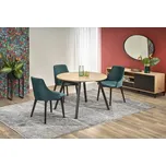 Rozkládací jídelní stůl RUBEN 102(142)x102 dub artisan/černý