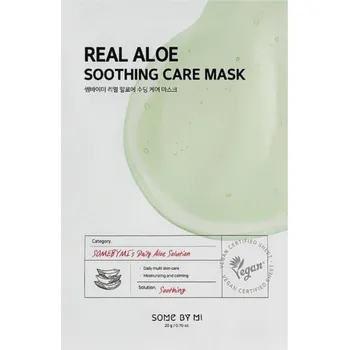 Pleťová maska SOME BY MI - REAL ALOE SOOTHING CARE MASK - Zklidňující pleťová maska s aloe 20 g