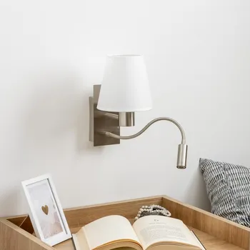 Nástěnné svítidlo Brilagi - LED Nástěnná lampa NUBILA 1xE27/25W/230V + LED/3W chrom/bílá