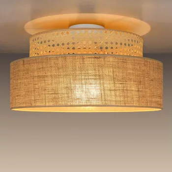 Stropní svítidlo BOHO 1xE27/60W/230V pr. 40 cm ratan