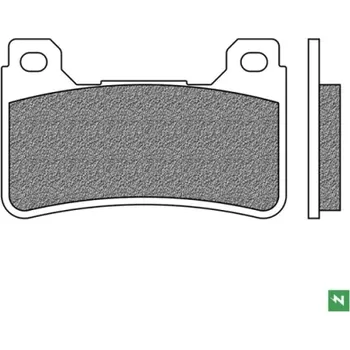 Brzdová destička brzdové destičky, NEWFREN (směs ROAD TT pro SINTERED) 2 ks v balení M502-1033