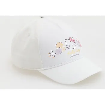 Čepice Reserved - Čepice s kšiltem Hello Kitty - krémová - 936EW-01X - 936EW-01X-3Y5