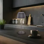 Briloner LED stolní lampa na akumulátor Brilo unplugged Riffle, 36 cm, antracitová - Doprava zdarma