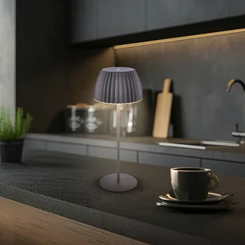 Venkovní osvětlení Briloner LED stolní lampa na akumulátor Brilo unplugged Riffle, 36 cm, antracitová - Délka nabíjecího kabelu 50 cm 1 x 2 W LED - Doprava zdarma