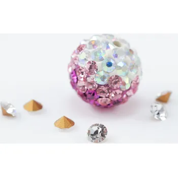 Módní doplněk Šaton Preciosa SS10 Crystal - Obsah balení 10 ks SS 10 Crystal