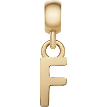 Módní doplněk Daniel Wellington Pozlacený přívěsek písmeno "F" Charms DW00400489 + 2 měsíce na vrácení zboží